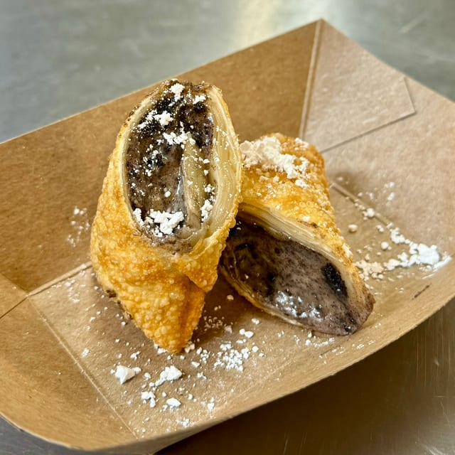 Gourmet Dessert Egg Rolls.