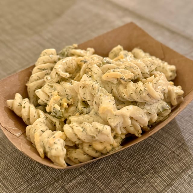 Dill Pickle Pasta Salad.