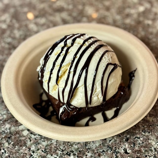Warm Brownie Sundae.