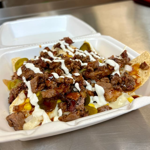 Rossy's BBQ Nachos.