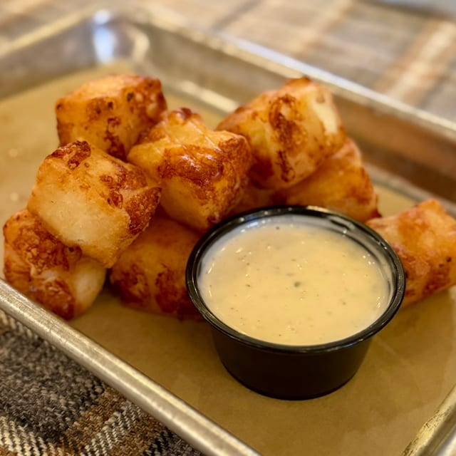 Garlic Cheese Curds.